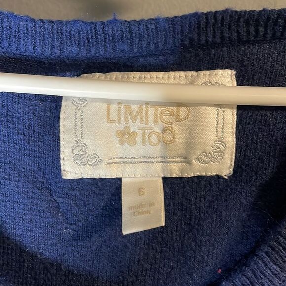 Navy Blue Short Sleeve Cropped Cardigan - Picture 3 of 10